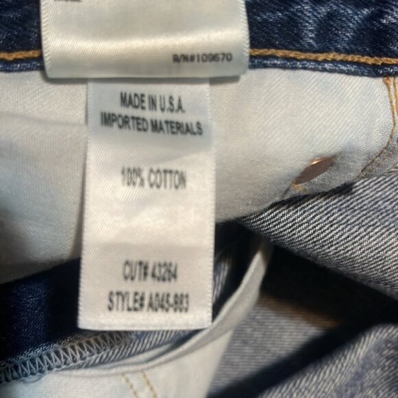 AGOLDE Jamie High Rise Classic Button Fly distressed 5 pocket denim jean 26 - Picture 4 of 4